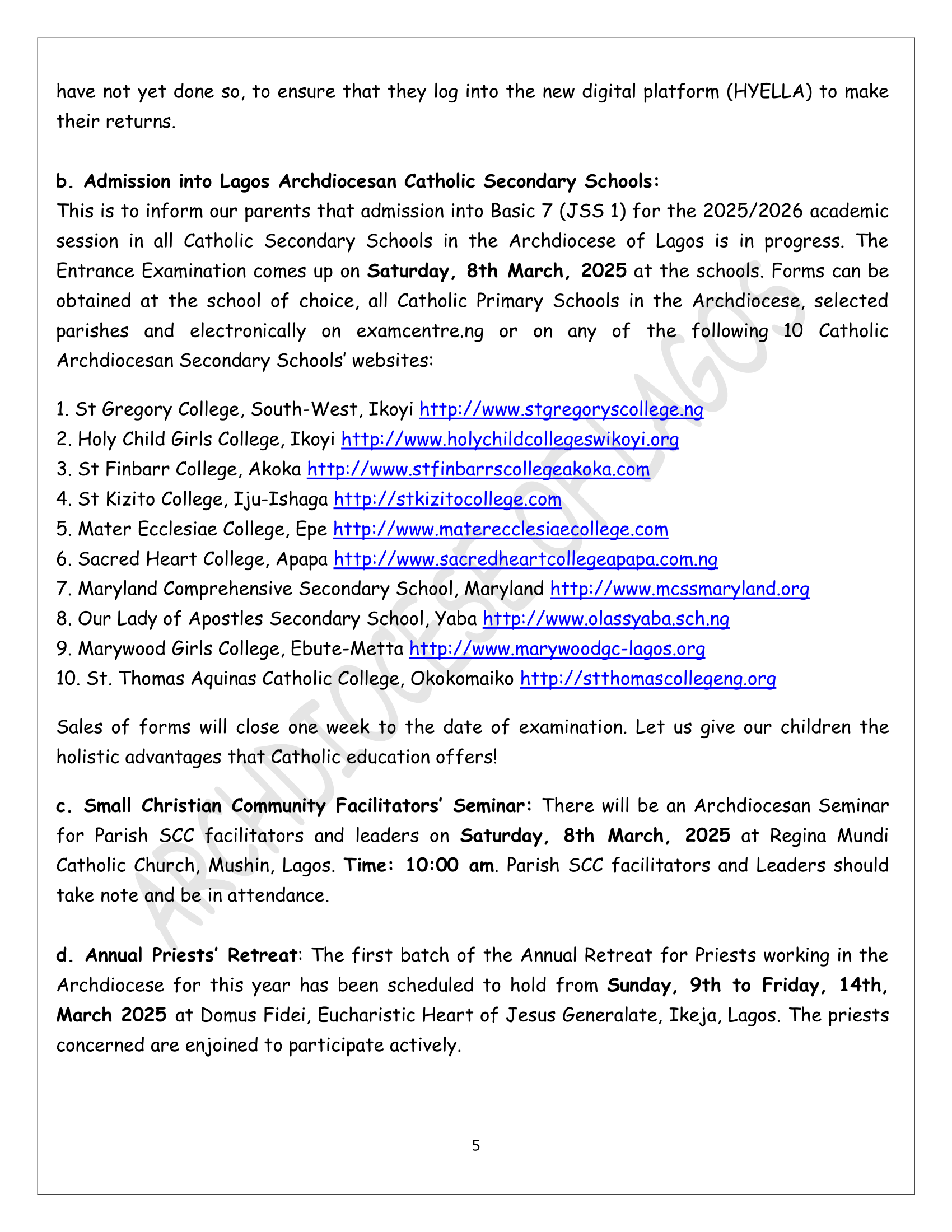 MARCH 2025 ARCHBISHOP'S CIRCULAR-05