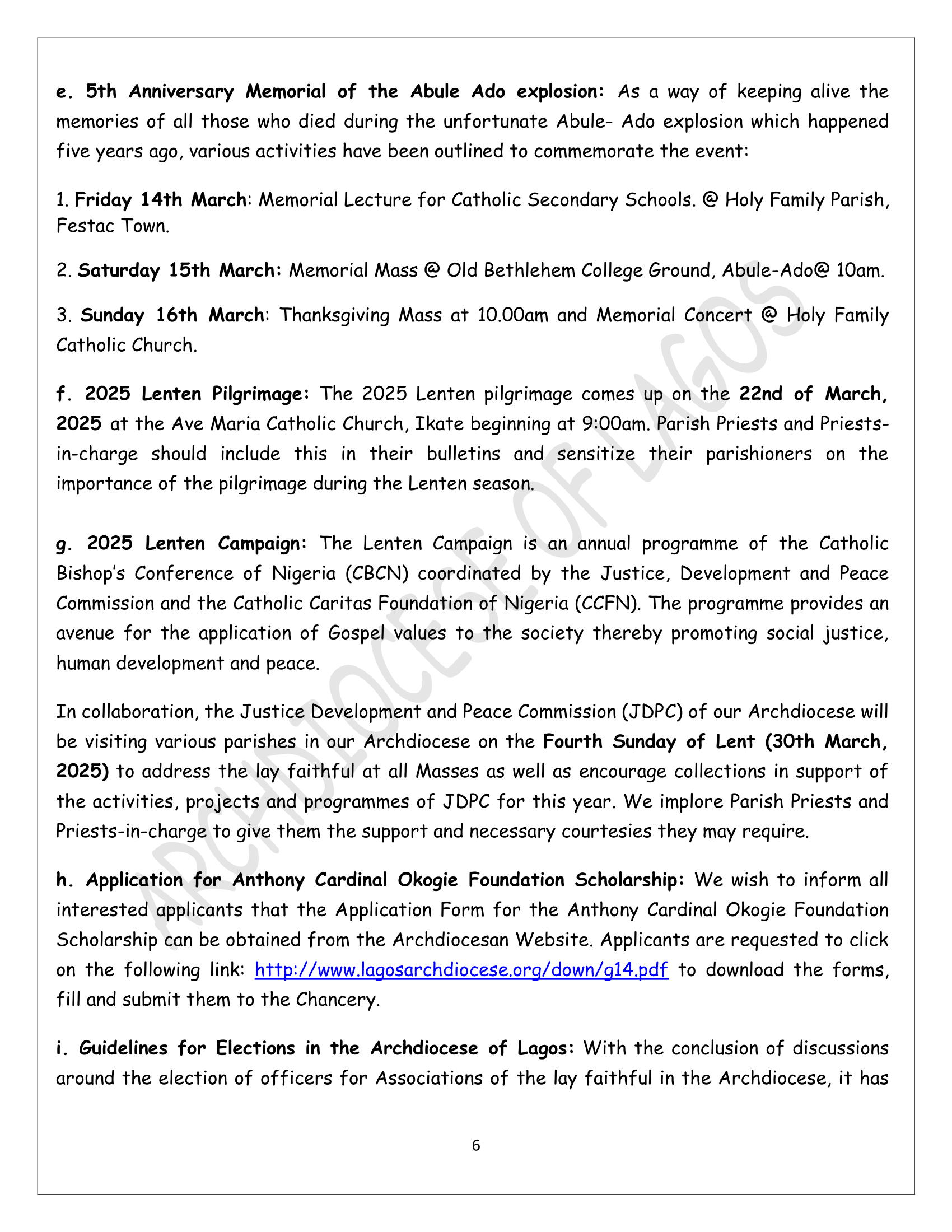 MARCH 2025 ARCHBISHOP'S CIRCULAR-06