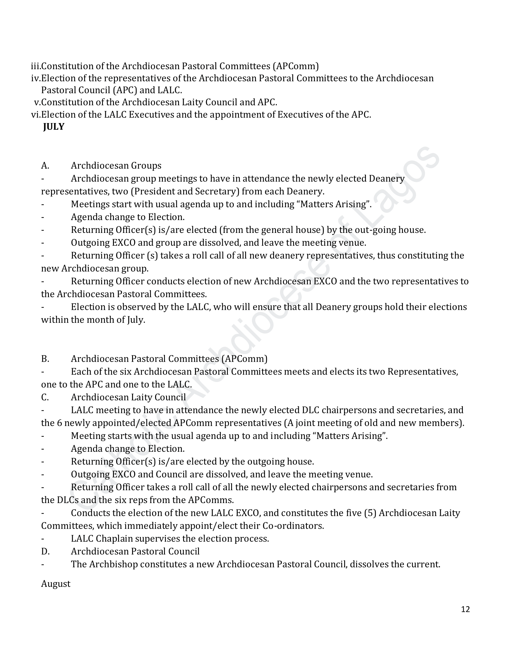 Catholic Archdiocese of Lagos - Elections Guidelines-12