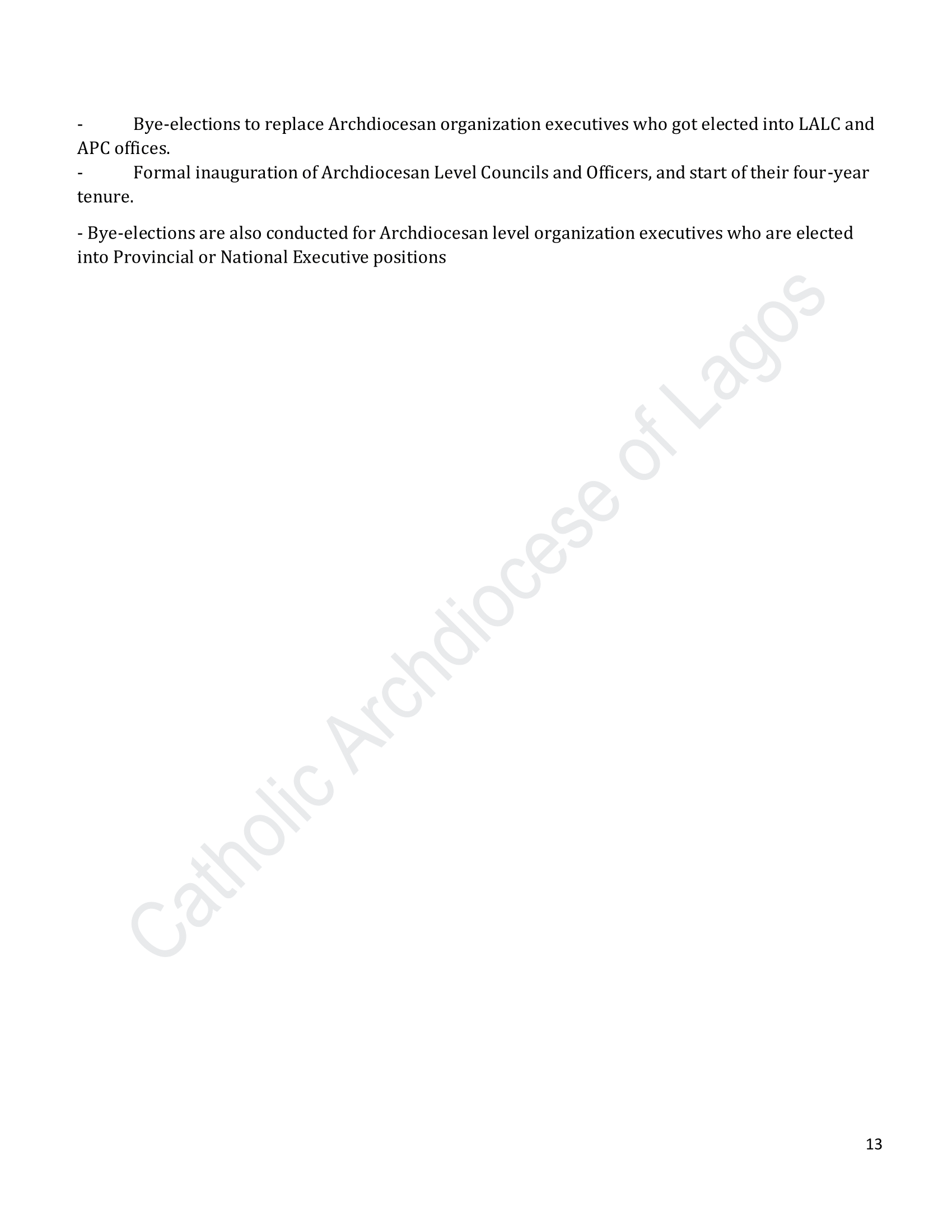 Catholic Archdiocese of Lagos - Elections Guidelines-13